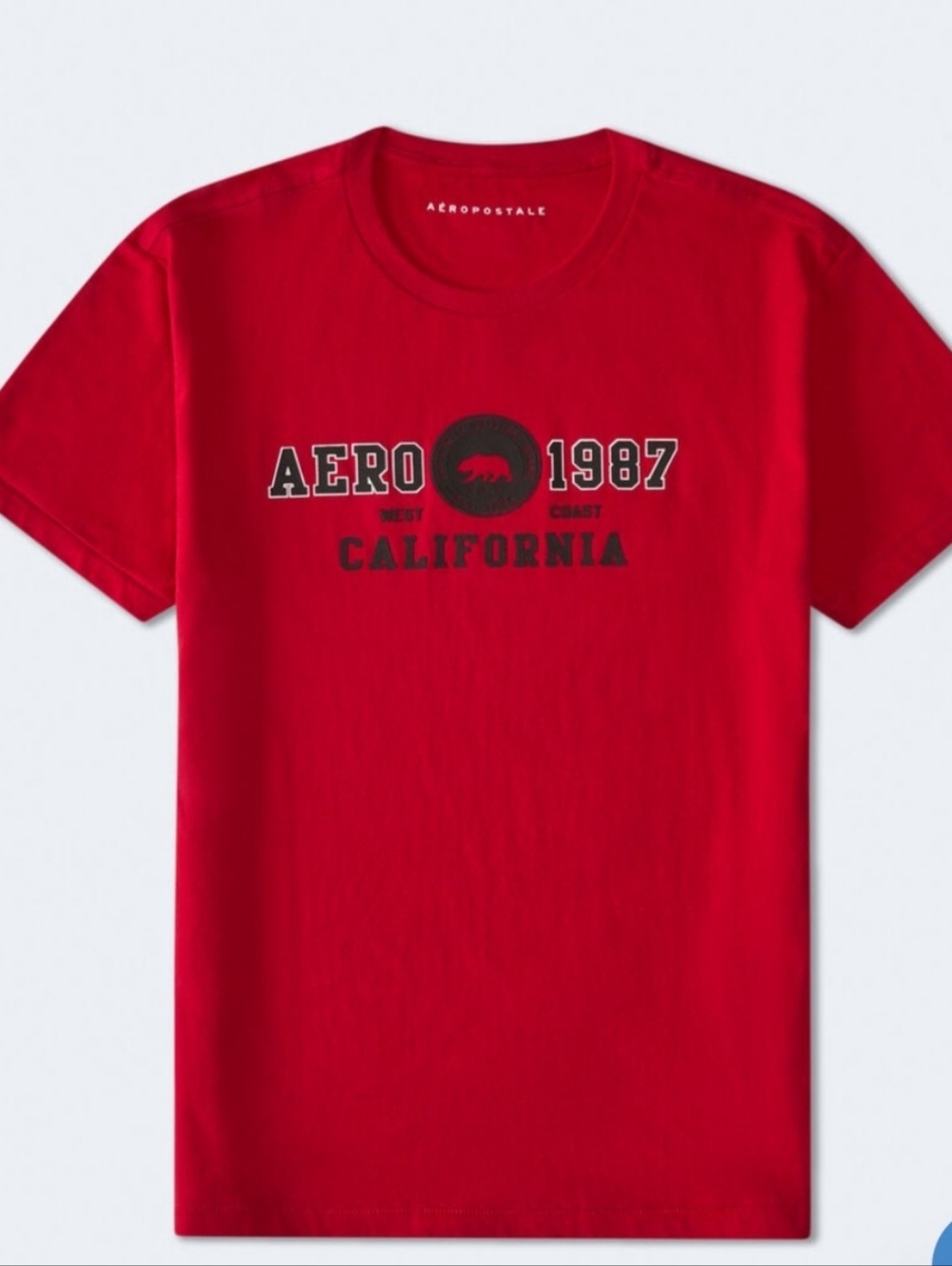 Aeropostale T-Shirt  Red Granade California Logo Short Sleeve Tee  6062 615